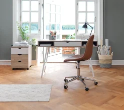 Bureau ABBETVED 48x120 eiken/wit