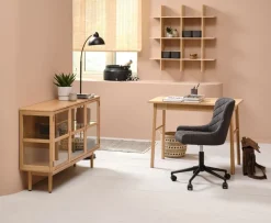 Bureau LANGELINIE 50x100 1 lade eiken