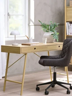 Bureau LINDVED 48x120 2 lades eiken kleur