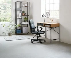 Bureau TRAPPEDAL 48x95 1 lade eiken kleur/zwart