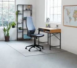 Bureau TRAPPEDAL 48x95 1 lade eiken kleur/zwart