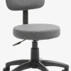 Bureaustoel MULDBJERG donkergrijze stof/zwart