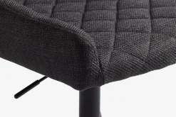 Bureaustoel PEBRINGE donkergrijze stof/zwart