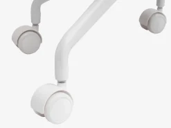 Bureaustoel REERSLEV zandkleurige stof/wit