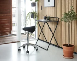 Bureaustoel SALTOFTE zwart/chroom