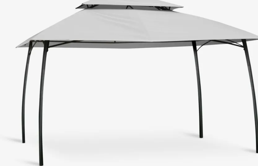 Dak partytent SANKT HANS B3xL3m grijs