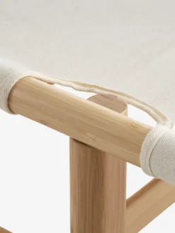 Daybed FRYDENDAL 196x72 beige stof/bamboe