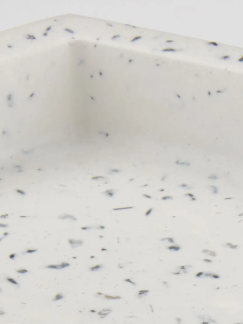 Decoratieve schaal JESPER B14xL25cm wit