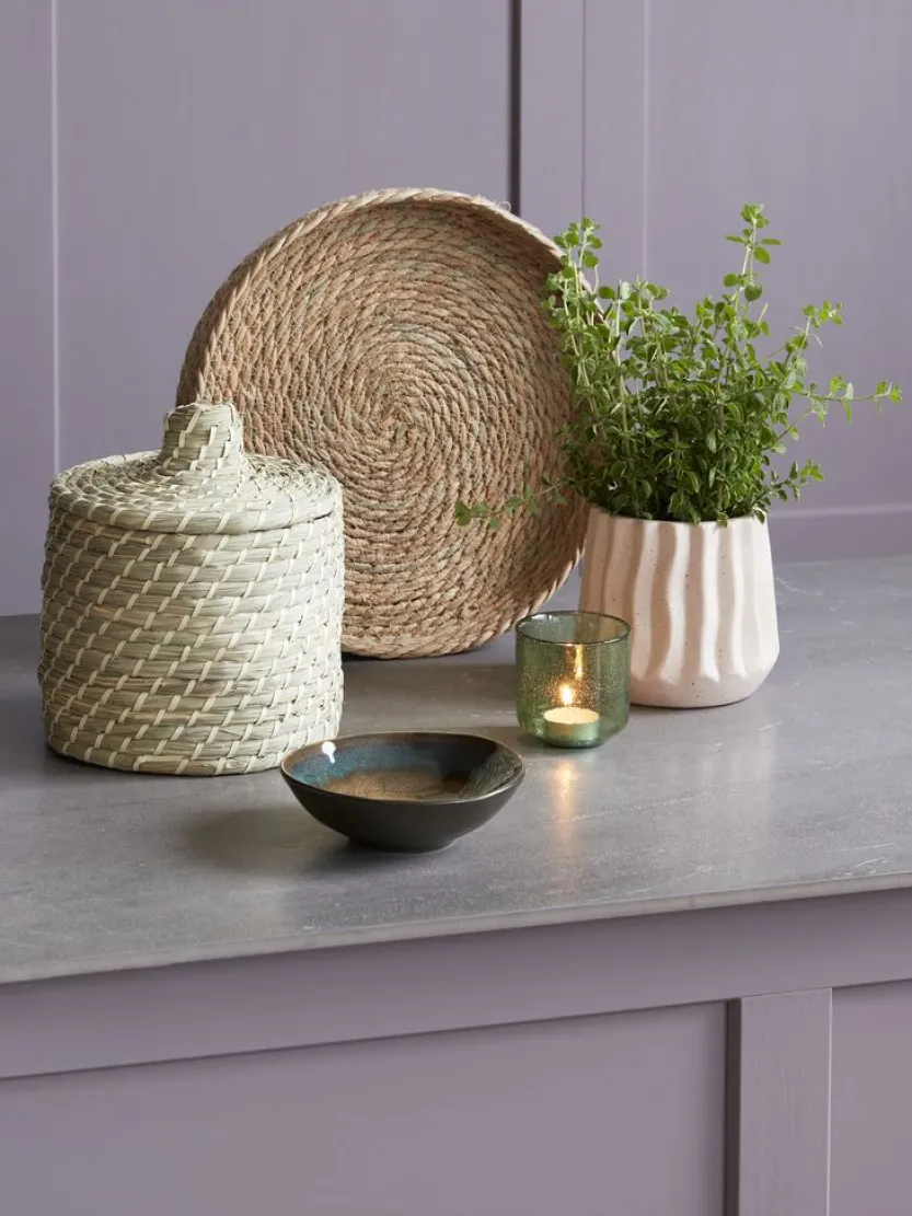 Decoratieve schaal JOAR Ø35xH5cm zeegras