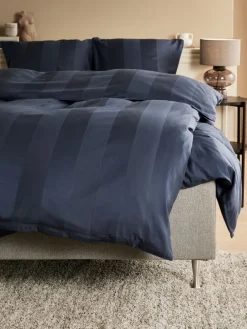 Dekbedovertrek BARBO satijn 140x200 donkerblauw