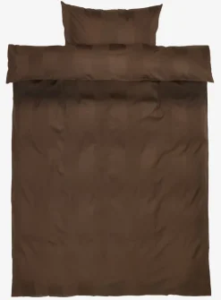 Dekbedovertrek BARBO satijn 140x200 bruin