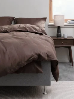 Dekbedovertrek BARBO satijn 140x200 bruin
