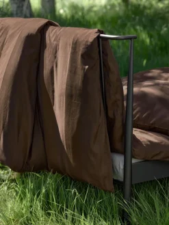 Dekbedovertrek BARBO satijn 140x200 bruin