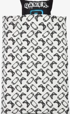 Dekbedovertrek GAMING 140x200 zwart