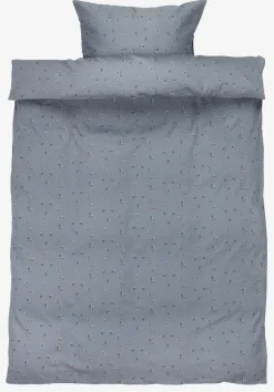 Dekbedovertrek GERD satijn 140x200 oud blauw