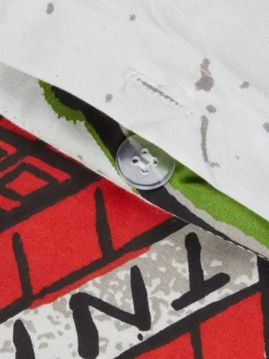 Dekbedovertrek MINECRAFT 140x200 grijs