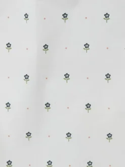 Dekbedovertrek OLGA percal 140x200 blauw/wit