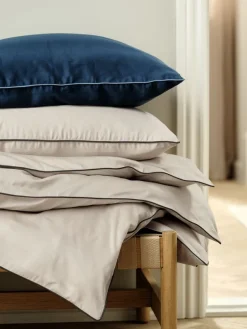 Dekbedovertrek SANNA satijn 140x200 donkerblauw