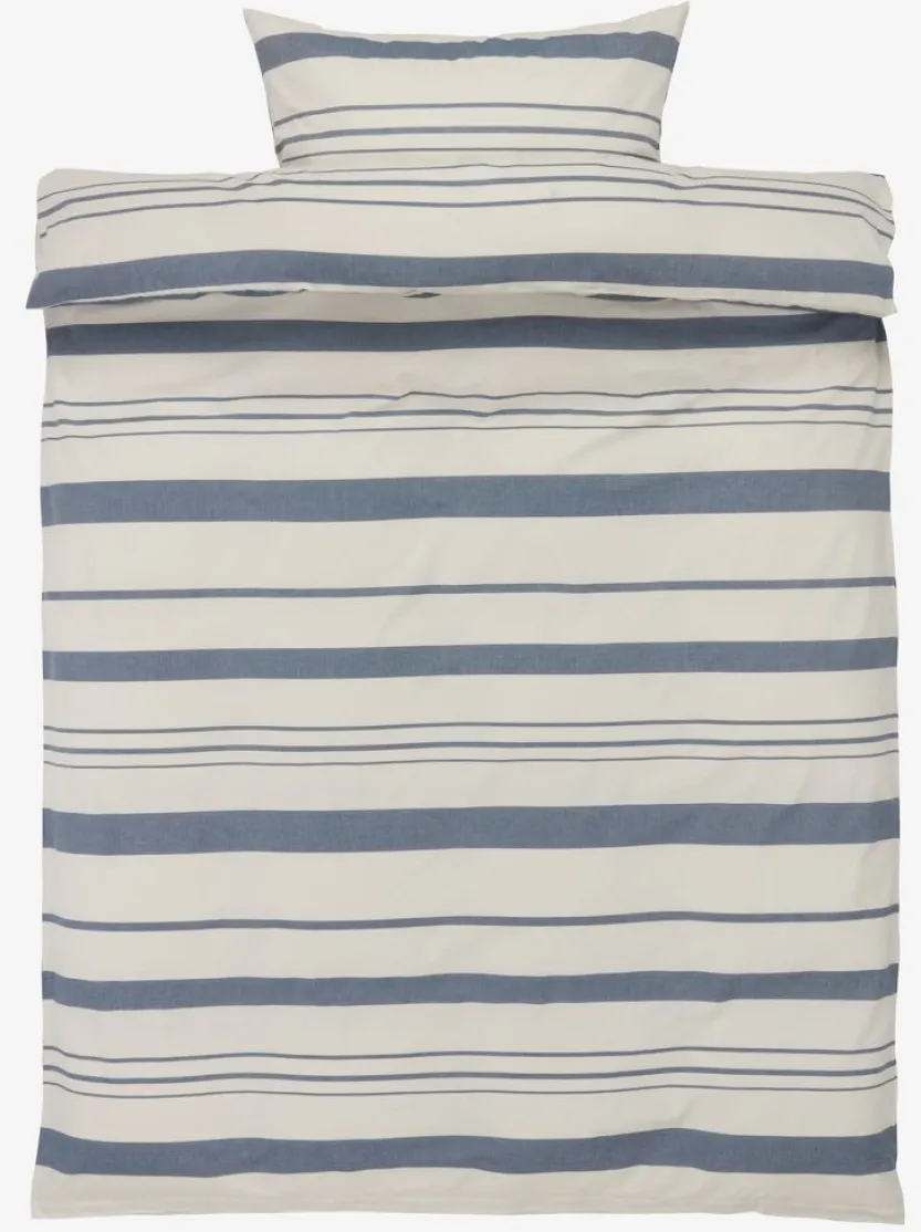 Dekbedovertrek SILJE geverfde garen 140x200 navy