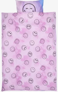 Dekbedovertrek SMILEY 140x200 paars