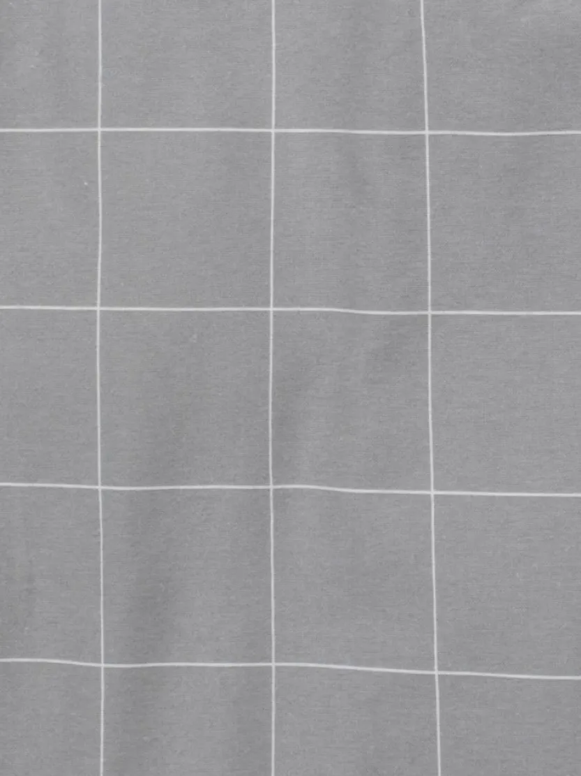 Dekbedovertrek THERESA flanel 140x200 grijs