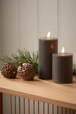 Dennenappels SANDSTEN Ø5xH9cm 2 stuks