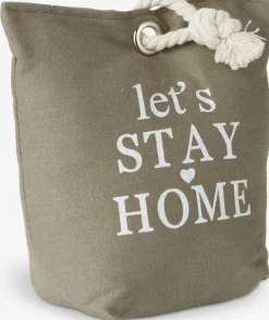 Deurstopper EIGIL 20x10x20 canvas grijs