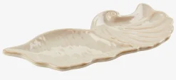 Dienblad TORTUNA B10xL25cm schelpvorm beige