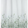 Douchegordijn FILIPSTAD 150x200cm wit/groen
