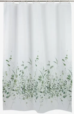 Douchegordijn FILIPSTAD 150x200cm wit/groen