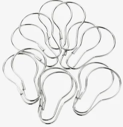 Douchegordijnringen VARA 12 stuks