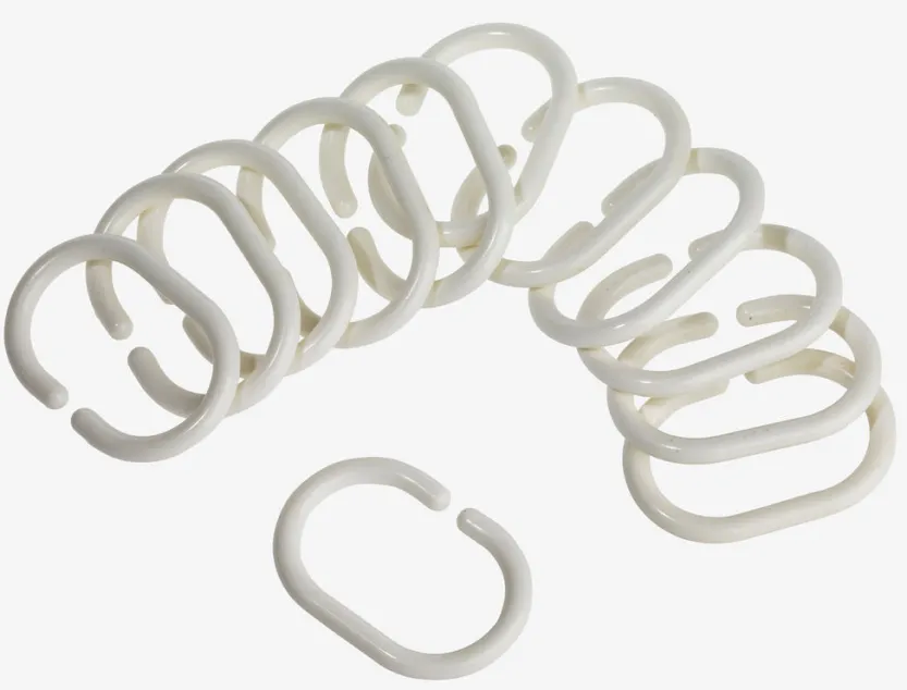 Douchegordijnringen VAREKIL 12 stuks