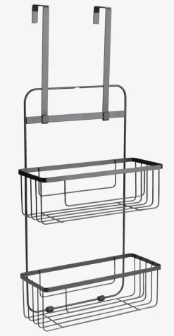 Doucherek NACKA met multi ophanghaken zwart