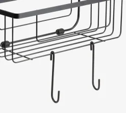 Doucherek NACKA met multi ophanghaken zwart