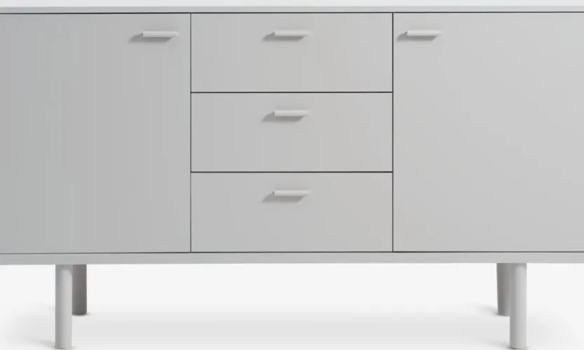 Dressoir BELLELUND 2 deuren 3 lades beige