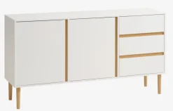 Dressoir FENSMARK 2 deur 3 lades wit/eiken