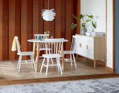 Dressoir GAMTOFTE 3 deuren eiken/wit