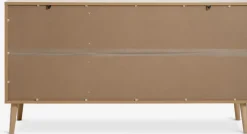 Dressoir GAMTOFTE 3 deuren eiken/wit