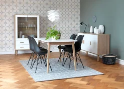 Dressoir GAMTOFTE 3 deuren eiken/wit