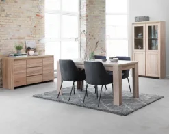 Dressoir HASLUND 2 deuren 3 lades eiken