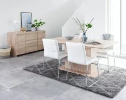 Dressoir HASLUND 2 deuren 3 lades eiken