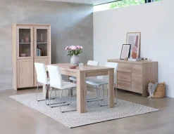 Dressoir HASLUND 2 deuren 3 lades eiken