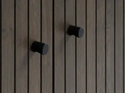 Dressoir HEMDRUP 2 deuren donker eiken/zwart