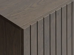 Dressoir HEMDRUP 2 deuren donker eiken/zwart