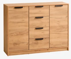 Dressoir JENSLEV 2 deuren 4 lades eiken