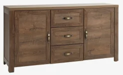 Dressoir JUNGEN 2 deuren 3 lades wild eiken kleur