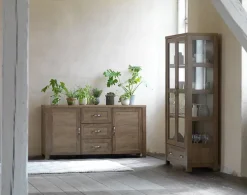 Dressoir JUNGEN 2 deuren 3 lades wild eiken kleur