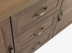 Dressoir JUNGEN 2 deuren 3 lades wild eiken kleur