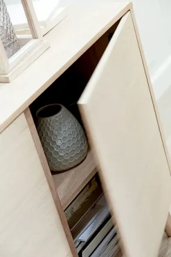 Dressoir KALBY 2 deuren 3 lades licht eiken