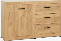Dressoir LINTRUP 1 deur 3 lades eiken kleur